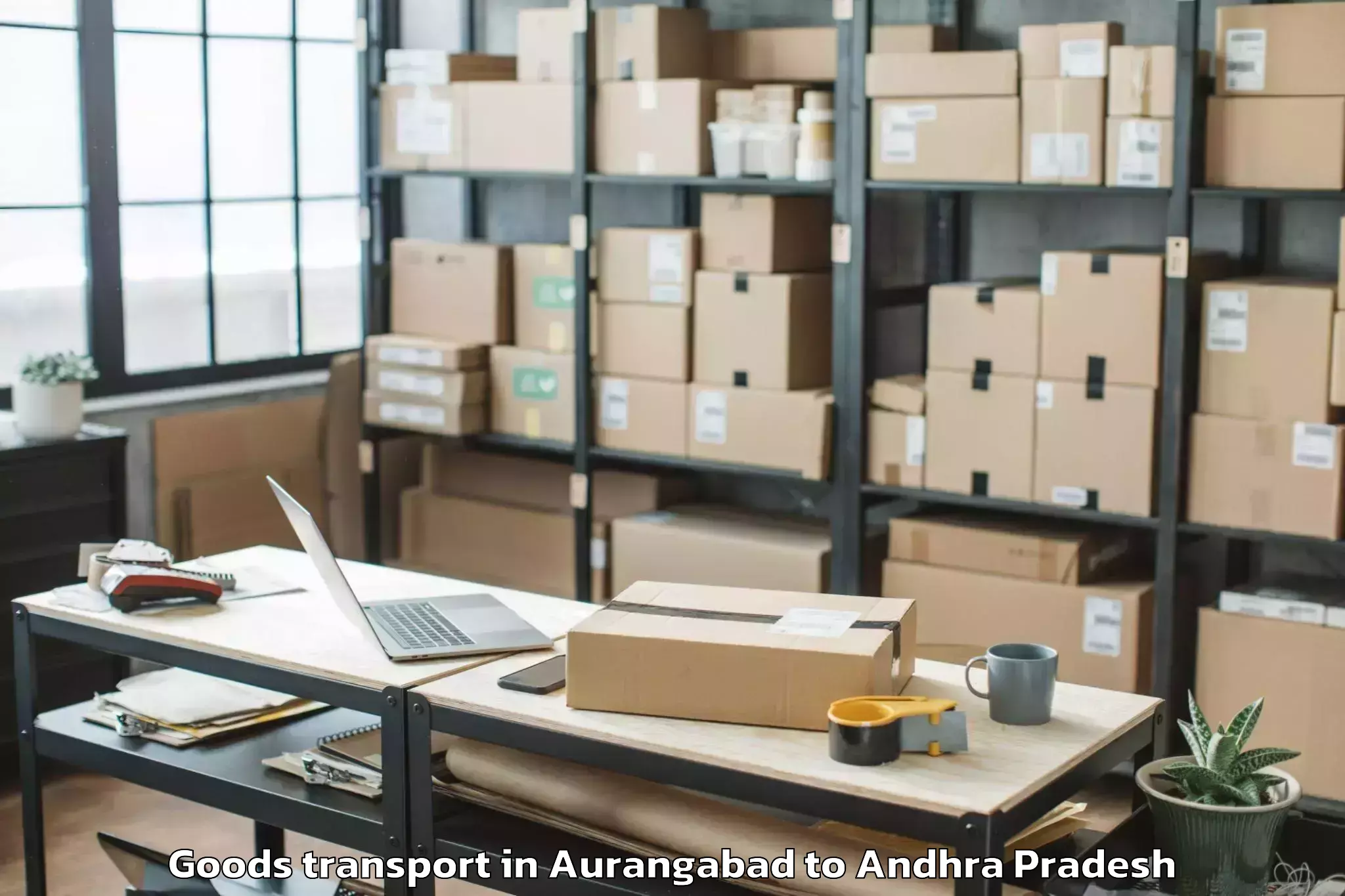 Leading Aurangabad to Amalapuram Goods Transport Provider